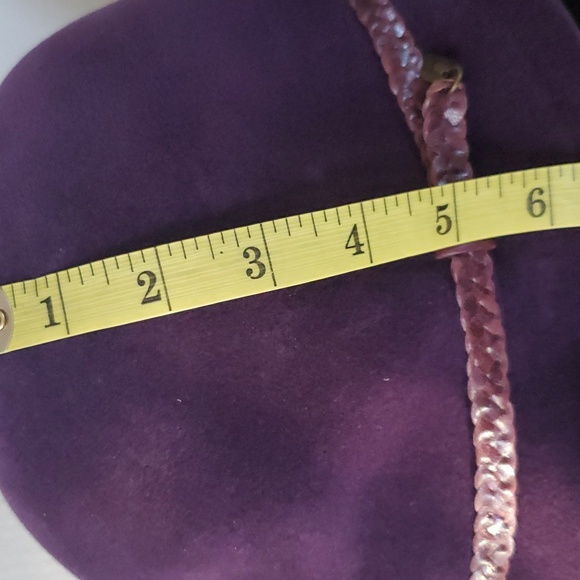 Helen Kaminski Australia Hat OS Purple Rabbit Fur Felt Cloche Hat Adjustable - Picture 11 of 13